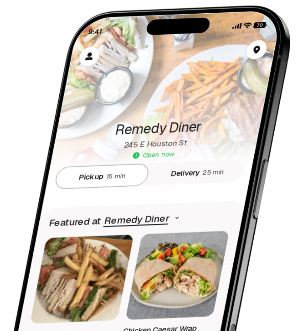 Remedy Diner app preview