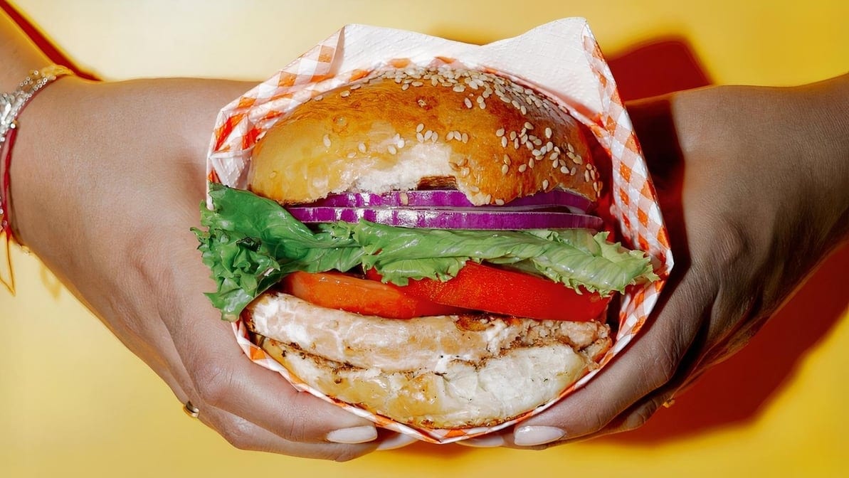 Salmon Burger.