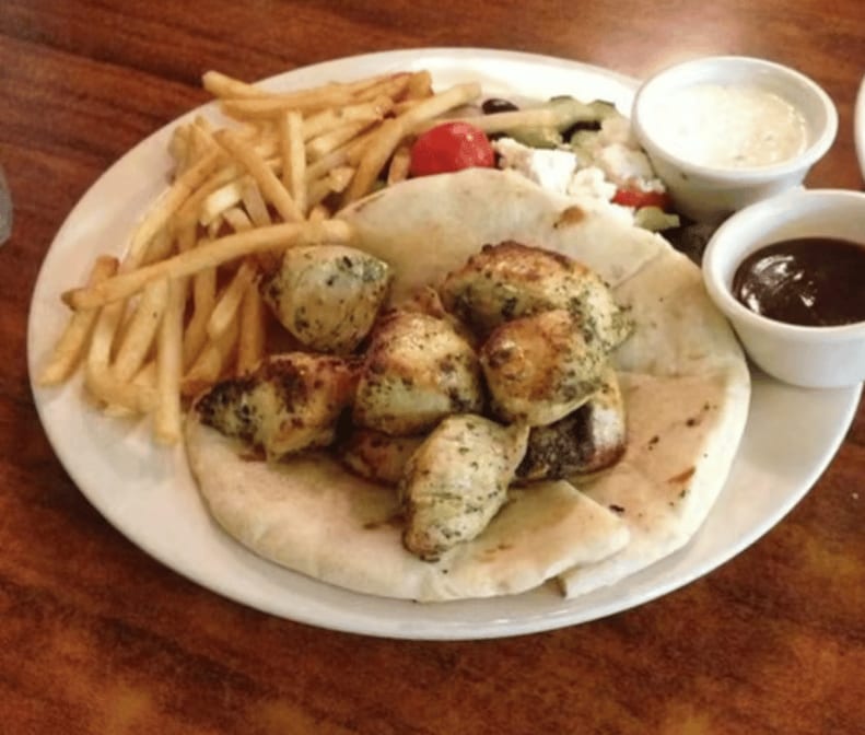 Chicken Souvlaki.