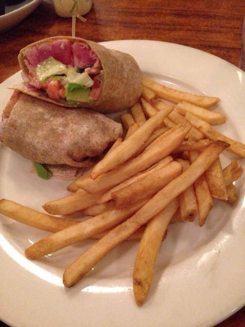 Ahi Tuna Wrap.