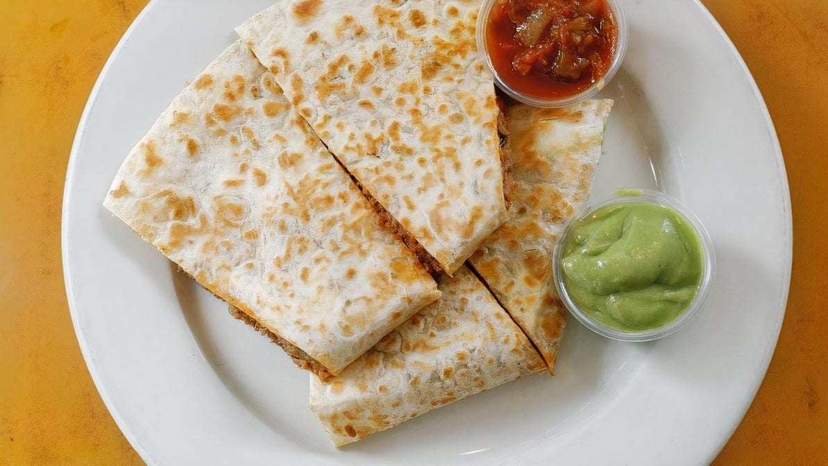 BBQ Pulled Pork Quesadilla.