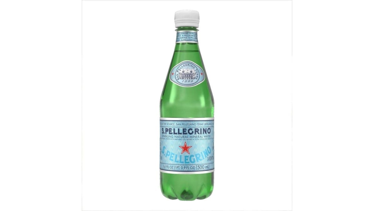 Pellegrino Water.